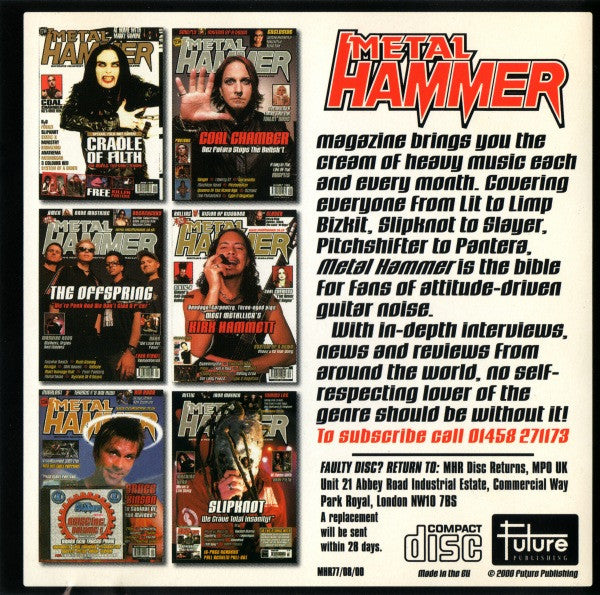 Various : Metal Hammer Issue 77 August 2000 (CD, Comp, Enh)