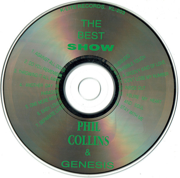 Unknown Artist : Phil Collins & Genesis The Best Show  (CD, Comp)