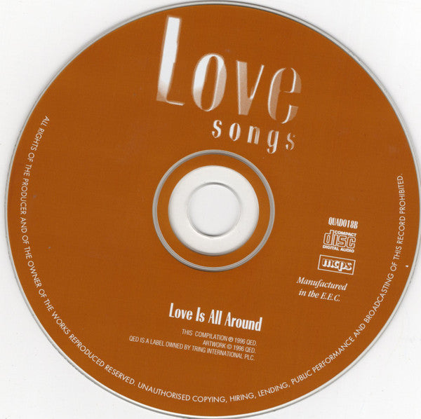 Various : Love Songs: Love Is All Around (CD, Comp)