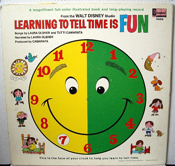 Laura Olsher & Tutti Camarata : Learning To Tell Time Is Fun (LP, Album, Gat)