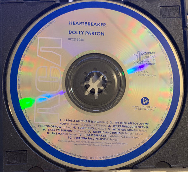 Dolly Parton : Heartbreaker (CD, Album, RE)