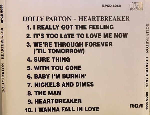 Dolly Parton : Heartbreaker (CD, Album, RE)