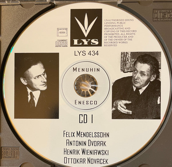 Georges Enesco* & Yehudi Menuhin : A Legendary Collaboration (4xCD, Comp + Box, Comp)