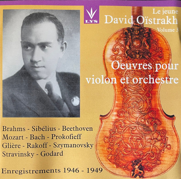 David Oistrach : Oeuvres Pour Violon Et Orchestre . Volume 3 (4xCD, Comp, Mono)