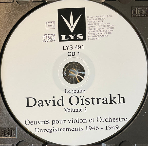 David Oistrach : Oeuvres Pour Violon Et Orchestre . Volume 3 (4xCD, Comp, Mono)