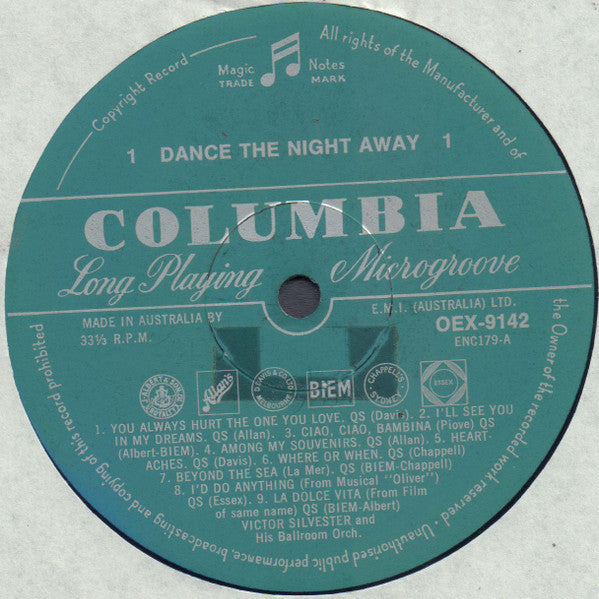 Victor Silvester And His Ballroom Orchestra : Dance The Night Away (LP, Comp)