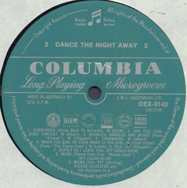 Victor Silvester And His Ballroom Orchestra : Dance The Night Away (LP, Comp)