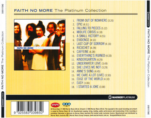 Faith No More : The Platinum Collection (CD, Comp)