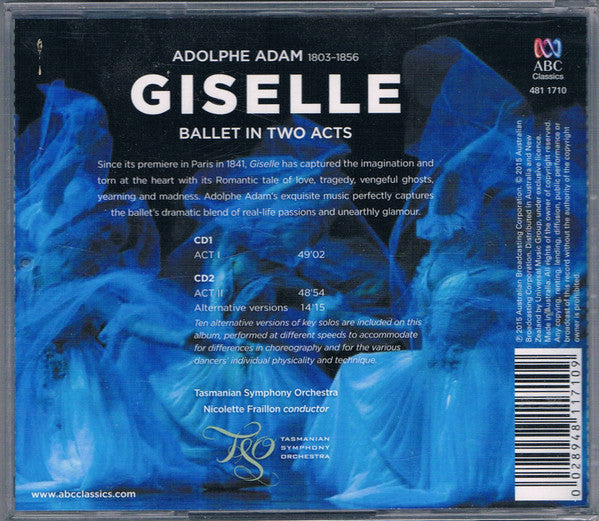Tasmanian Symphony Orchestra, Nicolette Fraillon : Giselle (2xCD, Album)