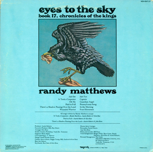 Randy Matthews : Eyes To The Sky (LP, Album)