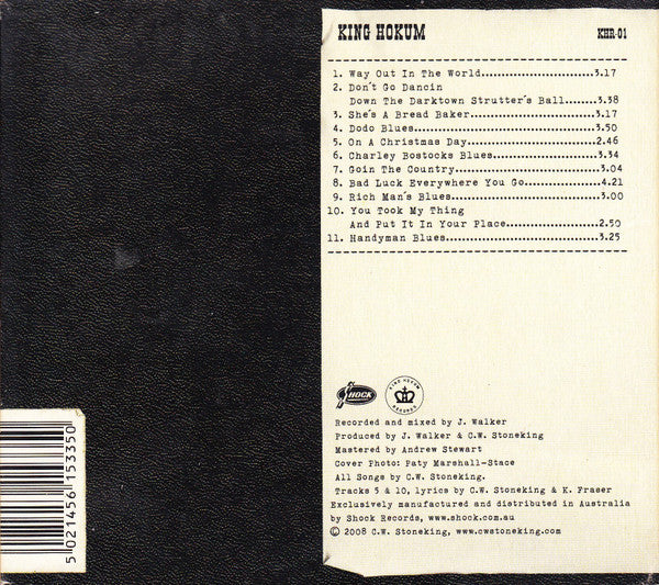 C.W. Stoneking : King Hokum (CD, Album, RE, Dig)