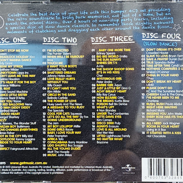 Various : School Disco Anthems 2 (4xCD, Comp)