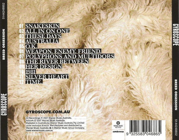 Gyroscope (2) : Breed Obsession (CD, Album)