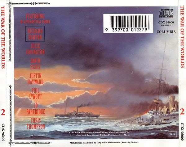 Jeff Wayne : The War Of The Worlds (2xCD, Album, RM)