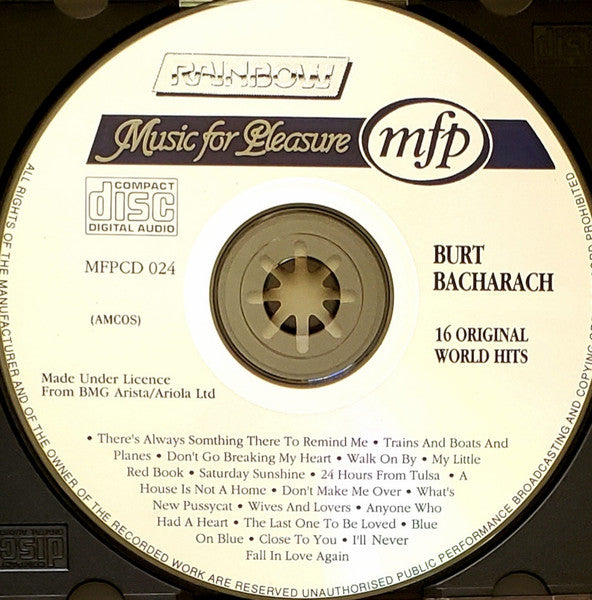 Burt Bacharach : 16 Original World Hits (CD, Comp, RE)