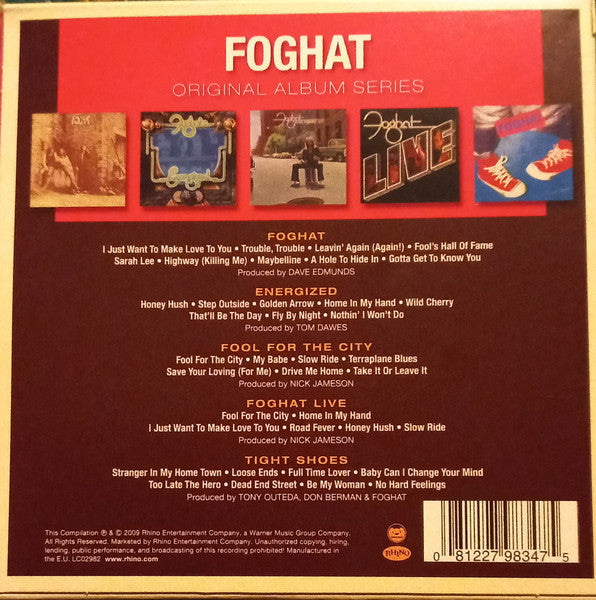 Foghat : Original Album Series (CD, Album, RE + CD, Album, RE + CD, Album, RE + CD)