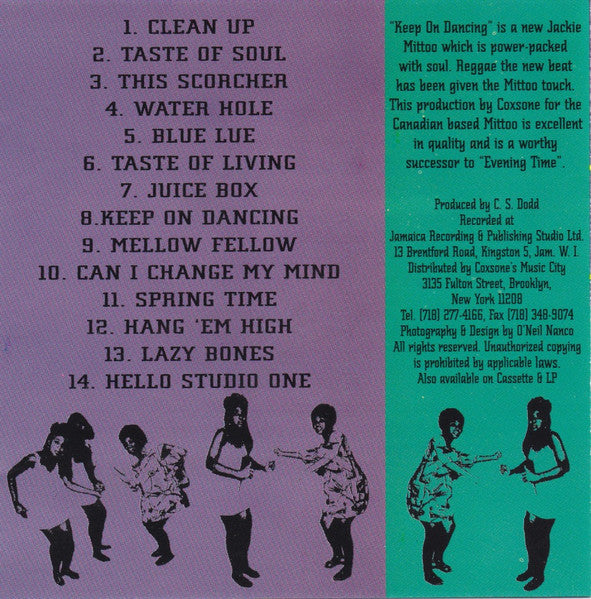 Jackie Mittoo : Keep On Dancing (CD, Album)