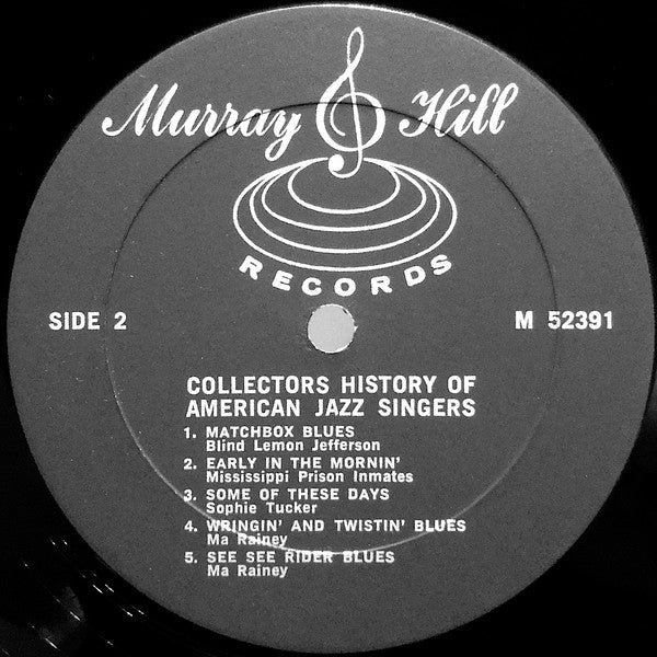 Various : Collectors' History Of American Jazz Singers (5xLP, Comp)