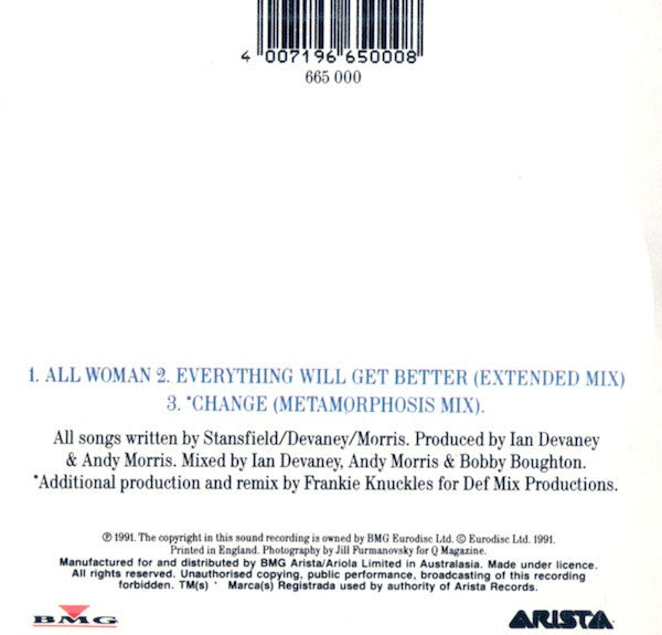Lisa Stansfield : All Woman (CD, Single, Car)