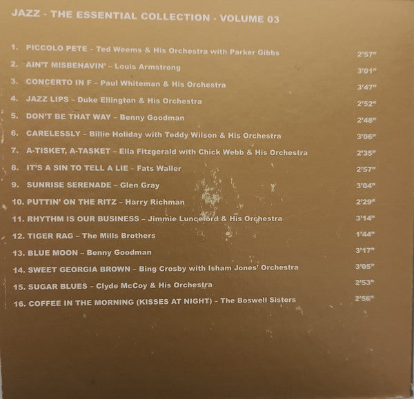 Various : Jazz-The Essential Collection-Volume 03 (CD, Comp)