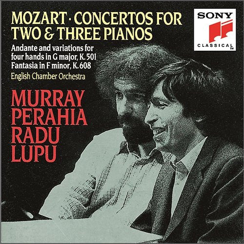 Mozart* / English Chamber Orchestra, Murray Perahia, Radu Lupu : Concertos For Two & Three Pianos - Andante And Variations For Four Hands In C Major, K. 501 - Fantasia In F Minor, K. 608 (CD, Album)
