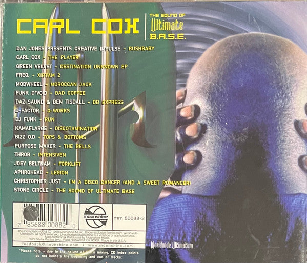 Carl Cox : The Sound Of Ultimate B.A.S.E. (CD, Mixed, Promo)
