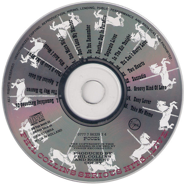 Phil Collins : Serious Hits...Live! (CD, Album, RE)