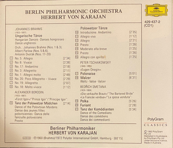 Various - Herbert von Karajan, Berliner Philharmoniker : Karajan Festival Vol. 1 (CD, Comp, RE, RM)