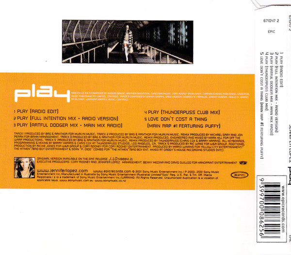 J-Lo* : Play (CD, Single)