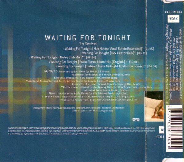 Jennifer Lopez : Waiting For Tonight (The Remixes) (CD, Single, MP)