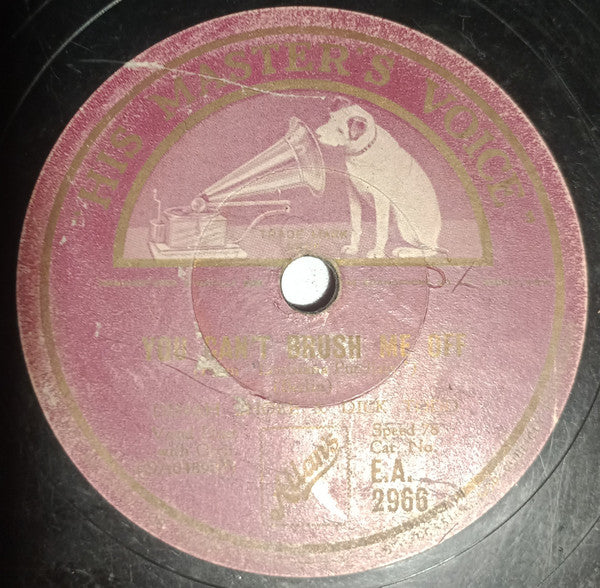Dinah Shore, Dick Todd : Don't You Brush Me Off / Together  (Shellac, 10")