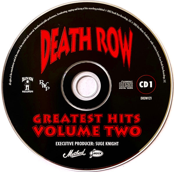 Various : Death Row - Greatest Hits Volume Two (2xCD, Comp)
