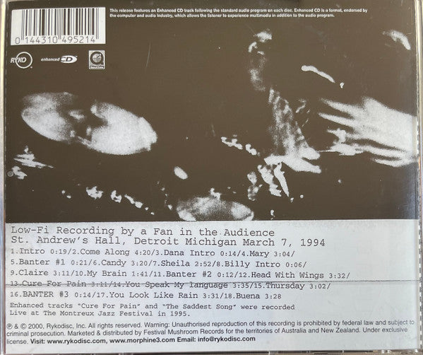 Morphine (2) : Bootleg Detroit (CD, Album, Enh)