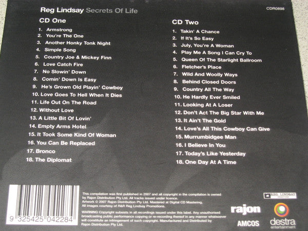 Reg Lindsay : Secrets Of Life (2xCD, Comp)