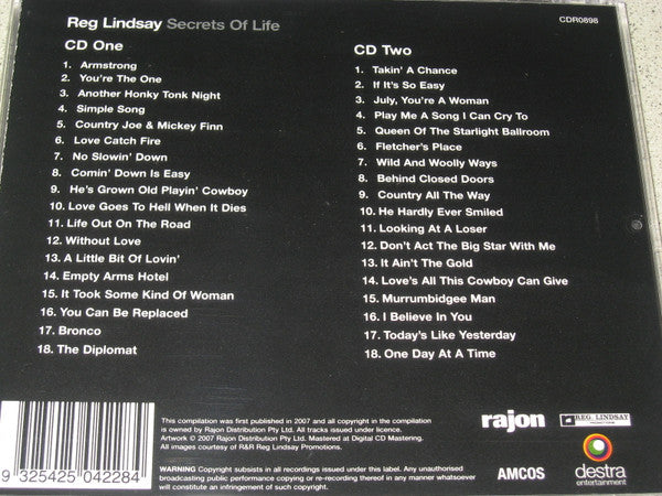 Reg Lindsay : Secrets Of Life (2xCD, Comp)