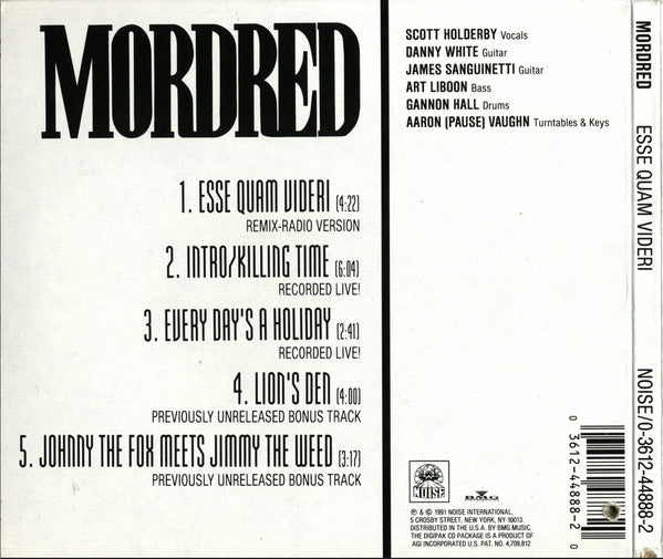 Mordred : Esse Quam Videri (CD, Single, Dig)