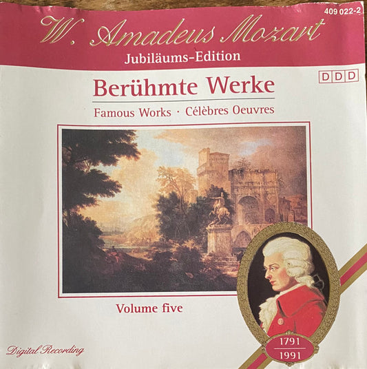 Wolfgang Amadeus Mozart : Berühmte Werke Volume Five (CD, Album)