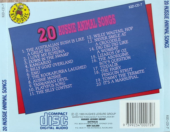 The Wayfarers (12) : 20 Aussie Animal Songs (CD, Album, RE)