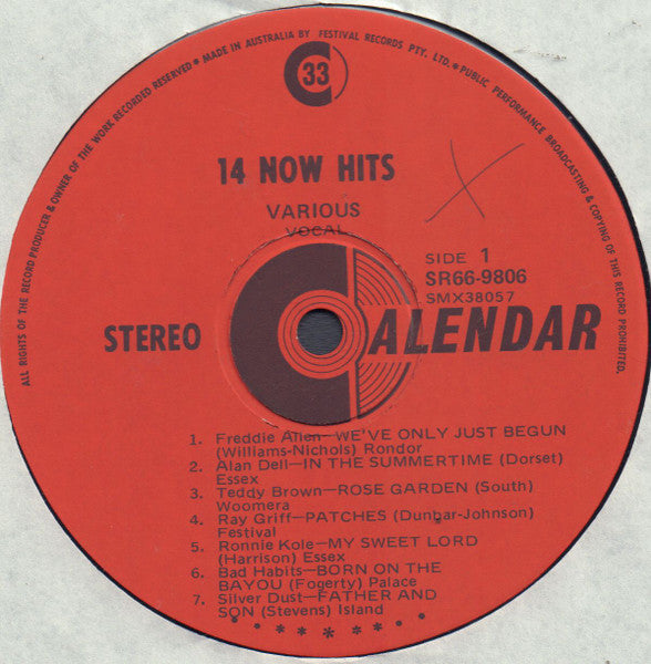 Various : 14 Now Hits (LP, Comp)