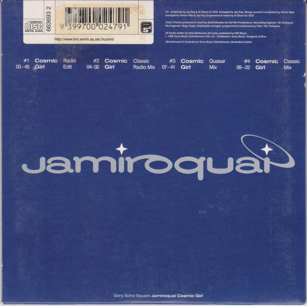 Jamiroquai : Cosmic Girl (CD, Single, Car)