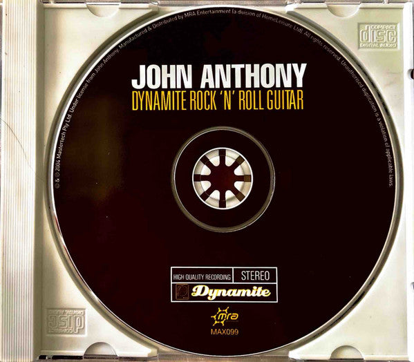 John Anthony (7) : Dynamite Rock 'N' Roll Guitar (CD, Album)