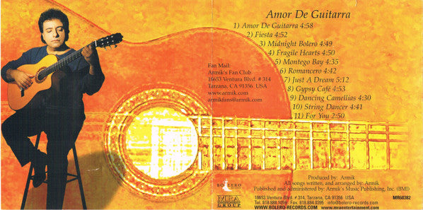 Armik : Amor De Guitarra (CD, Album)