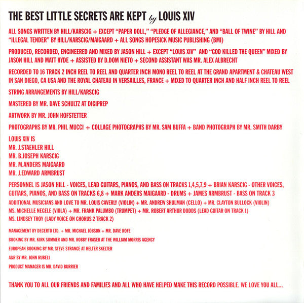 Louis XIV : The Best Little Secrets Are Kept (CD, Album)