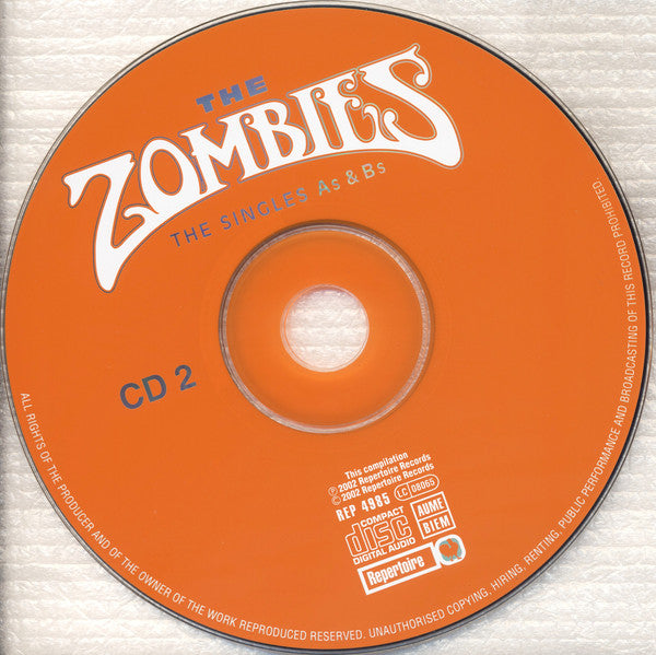 The Zombies : The Singles As & Bs (2xCD, Comp, Mono, Dig)