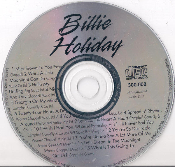 Billie Holiday : Georgia On My Mind (CD, Comp)