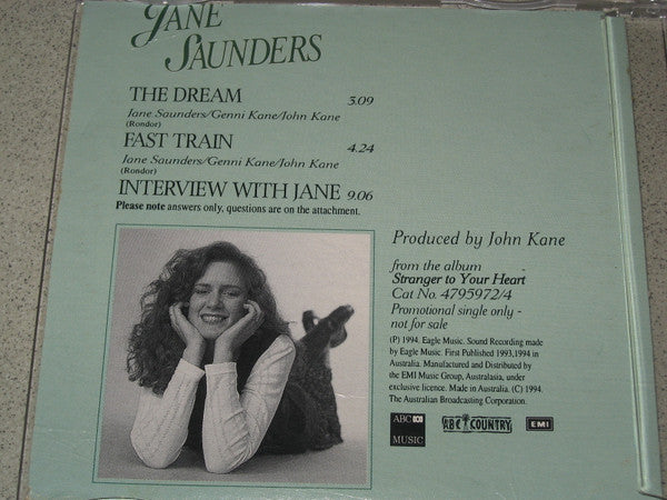 Jane Saunders : The Dream (CD, Single, Promo, Car)