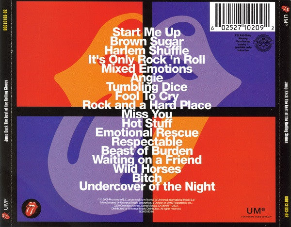The Rolling Stones : Jump Back (The Best Of The Rolling Stones '71 - '93) (CD, Comp, RE, RM)