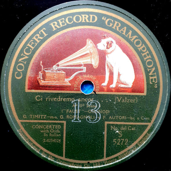 Gemma Bosini, Fernando Autori, Gilda Timitz, Giuliano Romagnoli : Ci Rivedremo Ancor...(Valzer) / Permettereste A Me  (Shellac, 12")