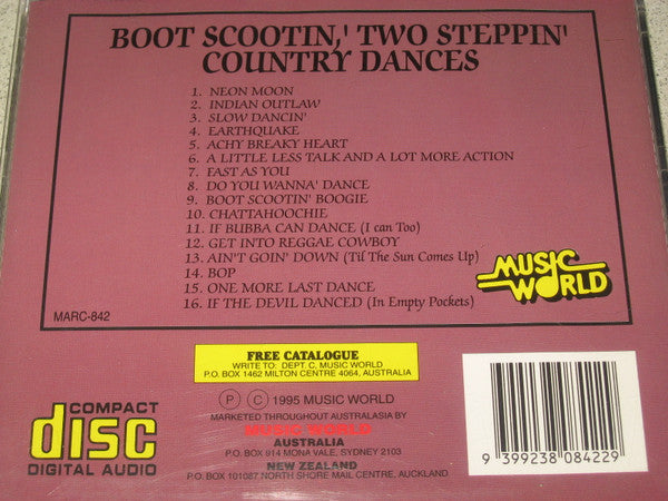 The Nashville Session Singers : Boot Scootin, ' Two Steppin' Country Dances  (CD, Album)