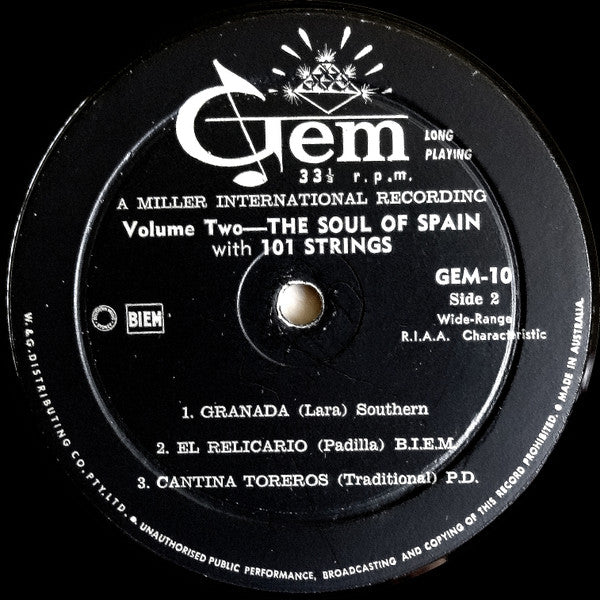101 Strings : The Soul Of Spain Volume 2 (LP, Album, Mono)